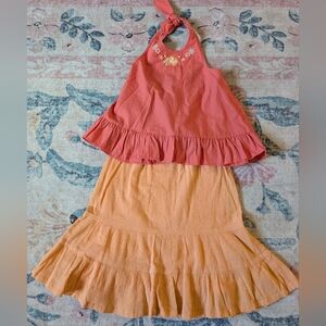 Gymboree Beach Shack Halter Top And Skirt Set